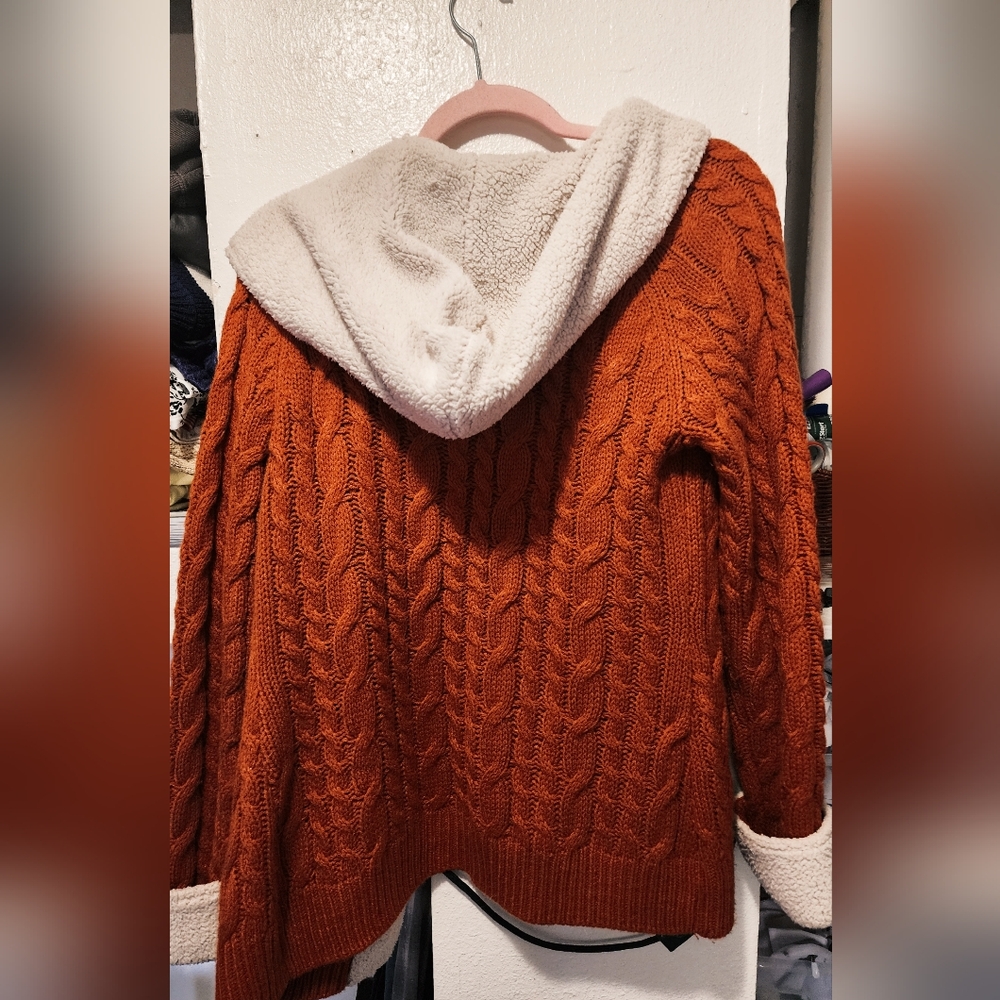 "CABELAS" WOMEN'S CABIN CARDI - PUMPKIN - Picture 4 of 4